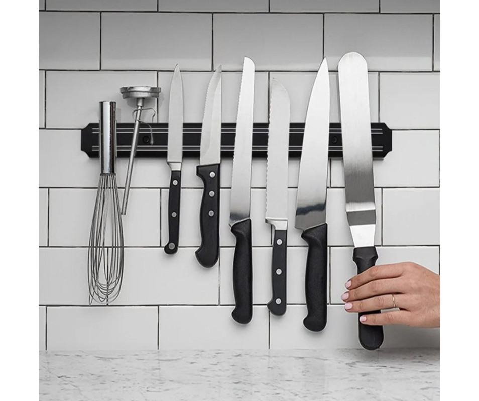 Barra Magnetica 38 "Para Cuchillos Y Utensilios De Cocina